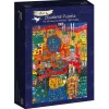 Bluebird Puzzle: Hundertwasser - The 30 Days Fax Painting, 1996 (detail) (1000)