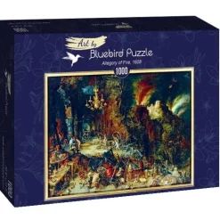 Bluebird Puzzle: Jan Bruegel the Elder - Allegory of Fire, 1608 (1000)