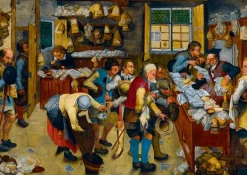 Bluebird Puzzle: Pieter Brueghel the Younger - The Tax-collector's Office, 1615 (1000)