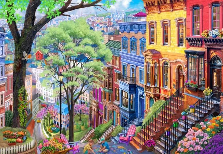 Bluebird Puzzle: Spring Hill (1000)