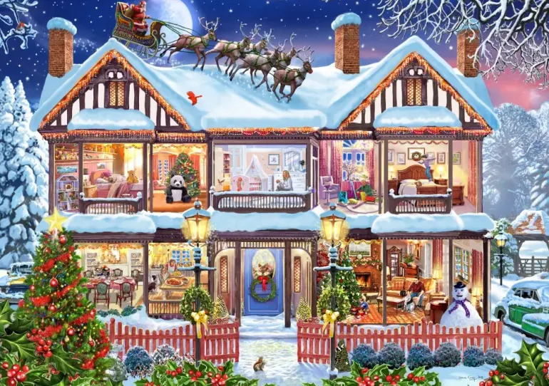 Bluebird Puzzle: Steve Crisp - Christmas House (2000)