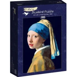 Bluebird Puzzle: Vermeer - Girl With a Pearl Earring, 1665 (1000)