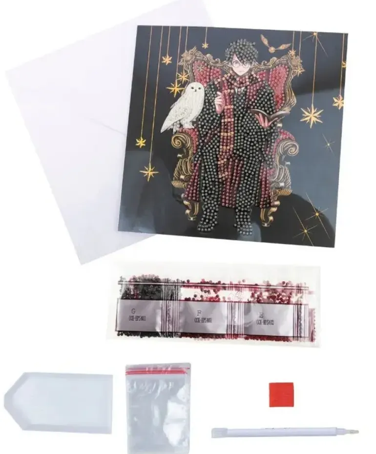 Craft Buddy: Crystal Card Kit - Harry and Hedwig