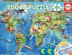 Educa: Dinosaurs World Map (150)