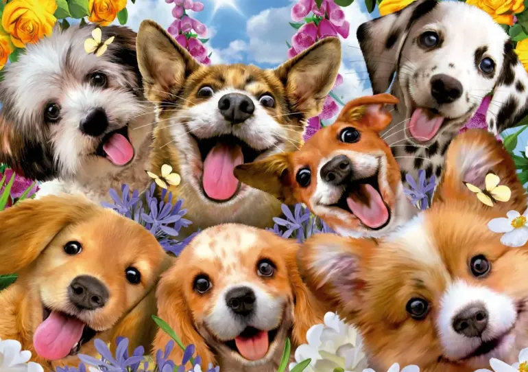 Educa: Puppies Selfie (1000)