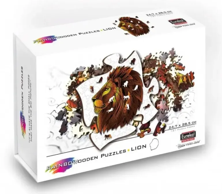 Eureka: Rainbow Wooden Puzzles, Lion (121)