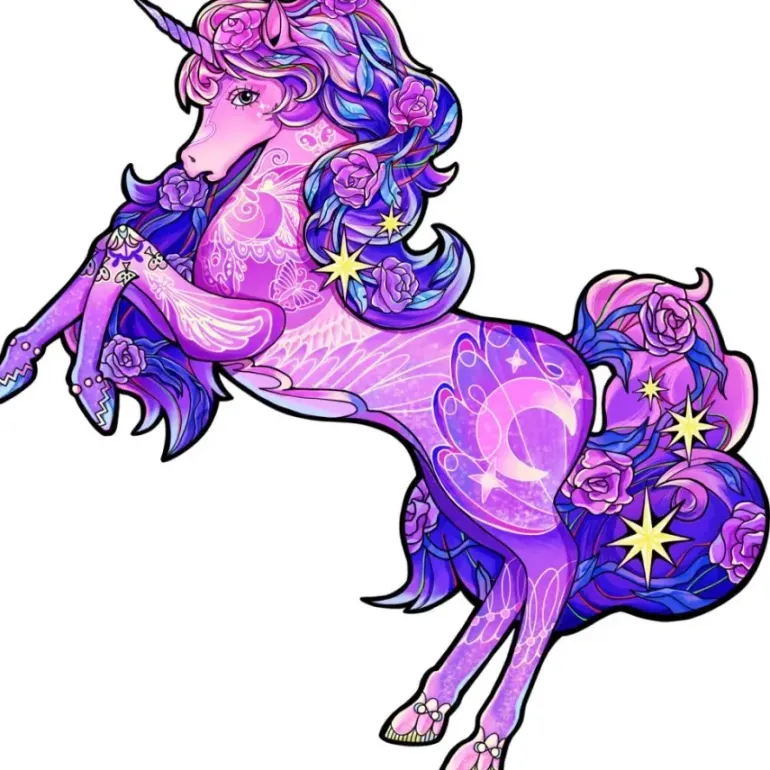 Eureka: Rainbow Wooden Puzzles, Unicorn (110)