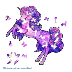 Eureka: Rainbow Wooden Puzzles, Unicorn (110)