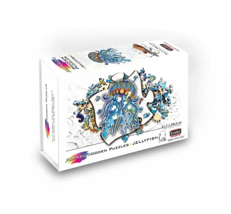 Eureka: Rainbow Wooden Puzzles, Jellyfish (106)