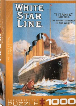 EuroGraphics: Titanic White Star Line (Retro Poster) (1000)
