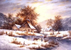 Grafika: Dennis Lewan - Amber Sky of Winter (1000)