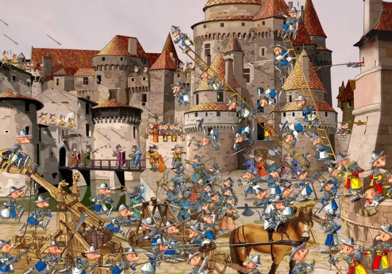 Grafika: Francois Ruyer - Attack of the Castle (1000)