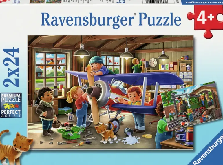 Ravensburger: Airplane and Train Repairs (2 x 24)