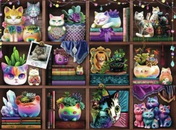 Ravensburger: Brigid Ashwood - Cubby Cats and Succulents (500)