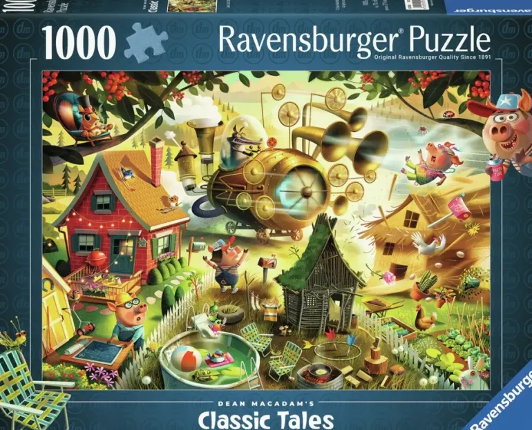 Ravensburger: Dean Macadam - Classic Tales, Look Out Little Pigs! (1000)