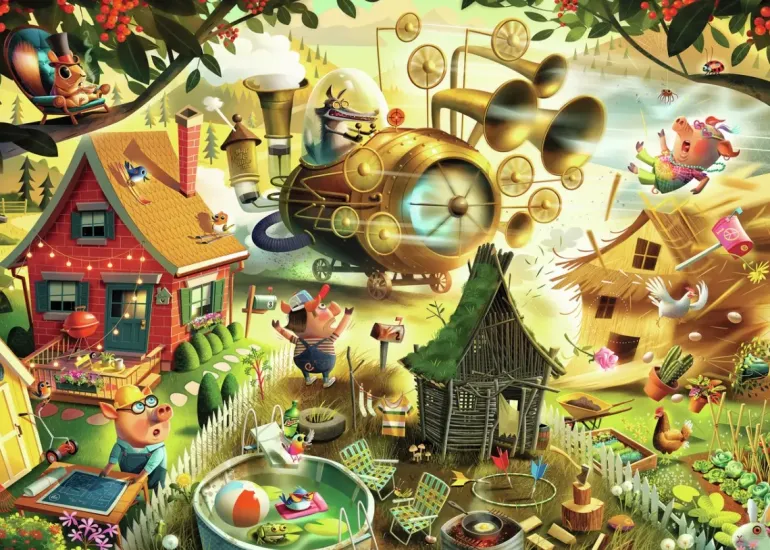 Ravensburger: Dean Macadam - Classic Tales, Look Out Little Pigs! (1000)