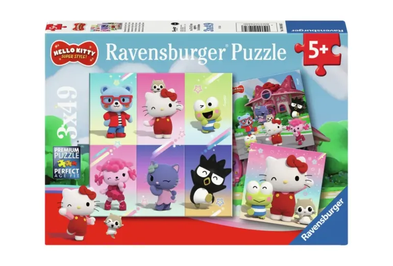 Ravensburger: Hello Kitty - Adventures in Cherry Town (3 x 49)