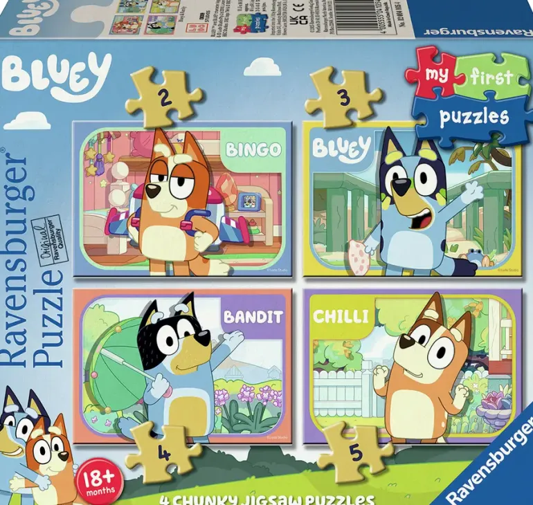 Ravensburger: My First Puzzle - Bluey & Family (2, 3, 4, 5)