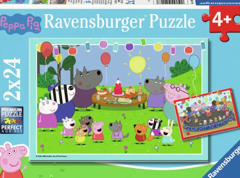 Ravensburger: Peppa Pig (Greta Gris) - It's Party Time! (2 x 24)