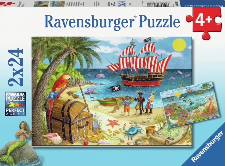 Ravensburger: Pirates and Mermaids (2 x 24)