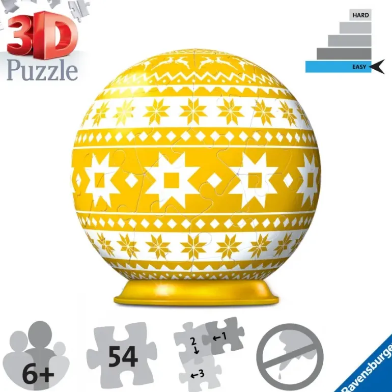 Ravensburger: Puzzle Ball - Christmas Ball Yellow (56)