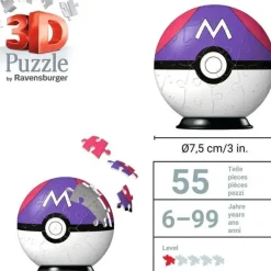 Ravensburger: Puzzle Ball - Pokemon, Master Ball (54)