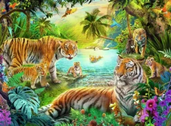 Ravensburger: Tiger Family in the Oasis (500)