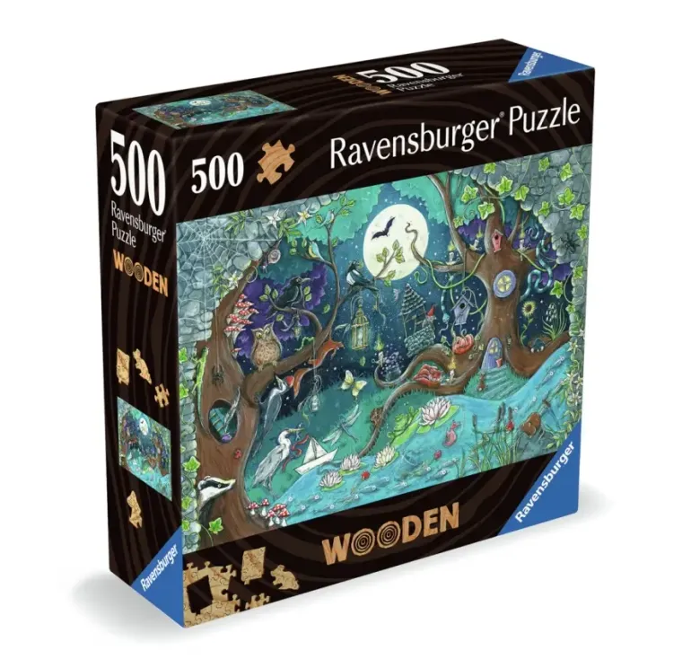 Ravensburger: Wooden Träpussel - Fantasy Forest (500)