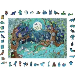 Ravensburger: Wooden Träpussel - Fantasy Forest (500)