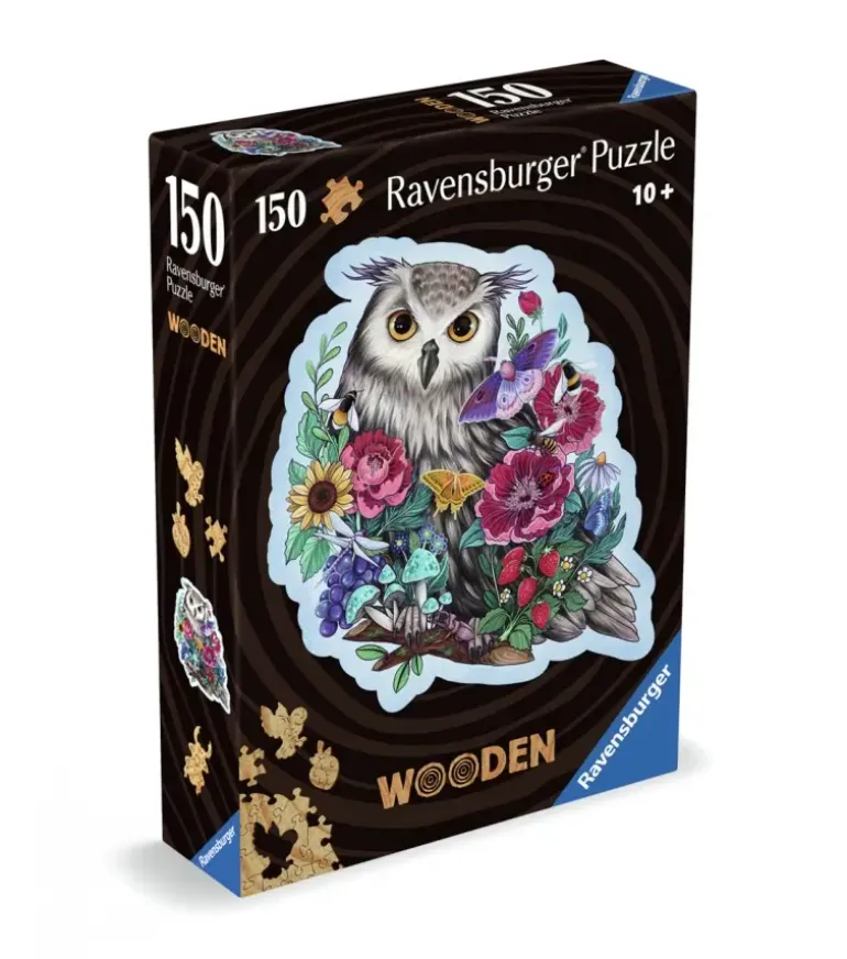 Ravensburger: Wooden Träpussel - Mysterious Owl (150)