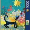 Schmidt: Rosina Wachtmeister - Cat in a Sea of Blossoms (1000)