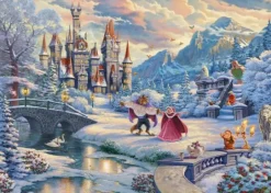 Schmidt: Thomas Kinkade - Painter of Light, Disney: Beauty and the Beast's Winter Enchantment (1000)