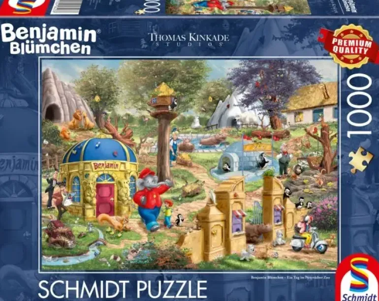 Schmidt: Thomas Kinkade Studios - Benjamin Blumchen, A Day at Neustädter Zoo (1000)