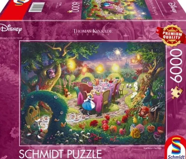 Schmidt: Thomas Kinkade Studios - Disney, Mad Hatter's Tea Party (6000)