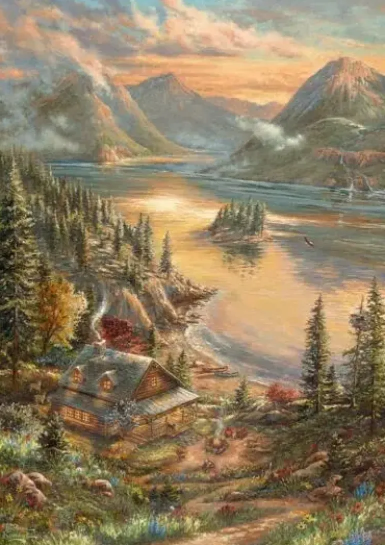 Schmidt: Thomas Kinkade Studios - Lakeside Splendor (500)