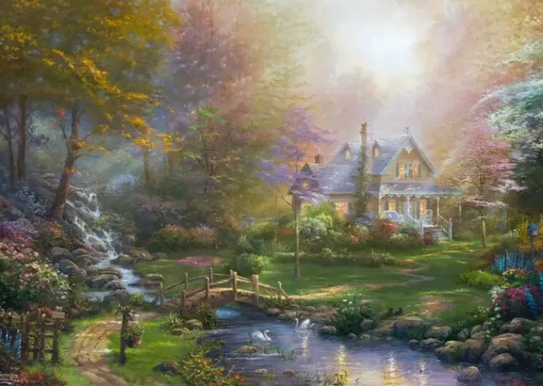 Schmidt: Thomas Kinkade Studios - A Mother's Perfect Day (1000)