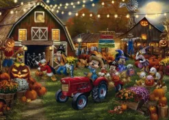 Schmidt: Thomas Kinkade Studios - Disney, Mickey and Minnie - Pumpkin Festival (1000)