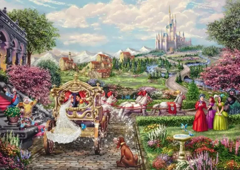 Schmidt: Thomas Kinkade Studios - Disney, Cinderella Happily Ever After (1000)