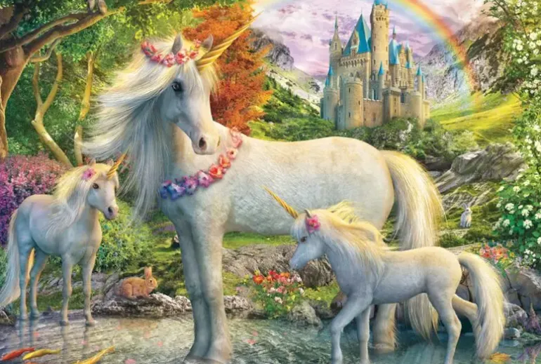 Schmidt: Unicorn Mare with Two Foals (200)
