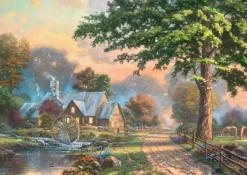 Schmidt: Wooden Träpussel - Thomas Kinkade Studios, Simpler Times II (1000)