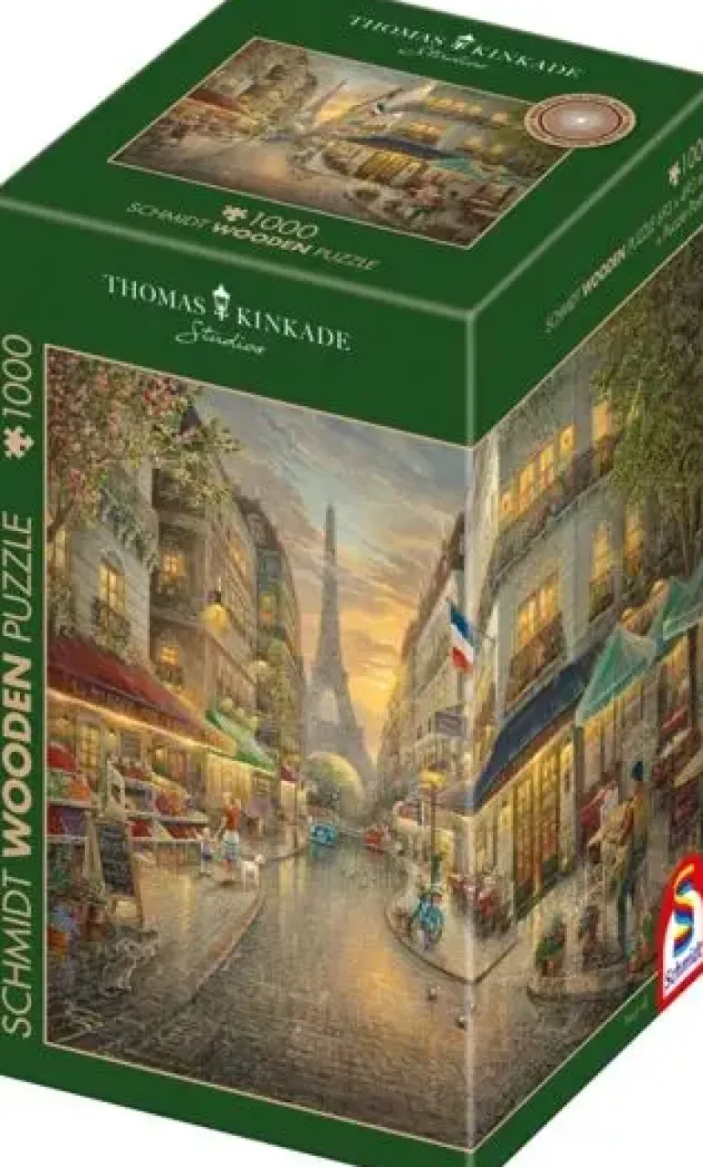 Schmidt: Wooden Träpussel - Thomas Kinkade Studios, Paris Café (1000)