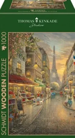 Schmidt: Wooden Träpussel - Thomas Kinkade Studios, Paris Café (1000)