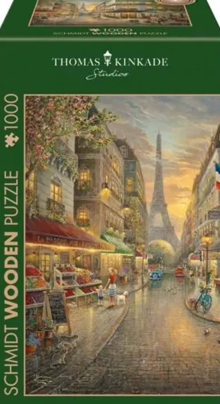 Schmidt: Wooden Träpussel - Thomas Kinkade Studios, Paris Café (1000)
