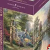 Schmidt: Wooden Träpussel - Thomas Kinkade Studios, Hometown Lake (1000)
