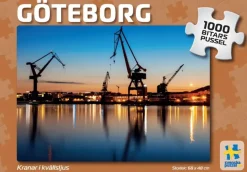 Svenskapussel: Göteborg - Kranar i Kvällsljus (1000)