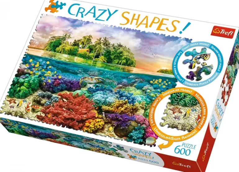 Trefl: Crazy Shapes! - Tropical Island (600)