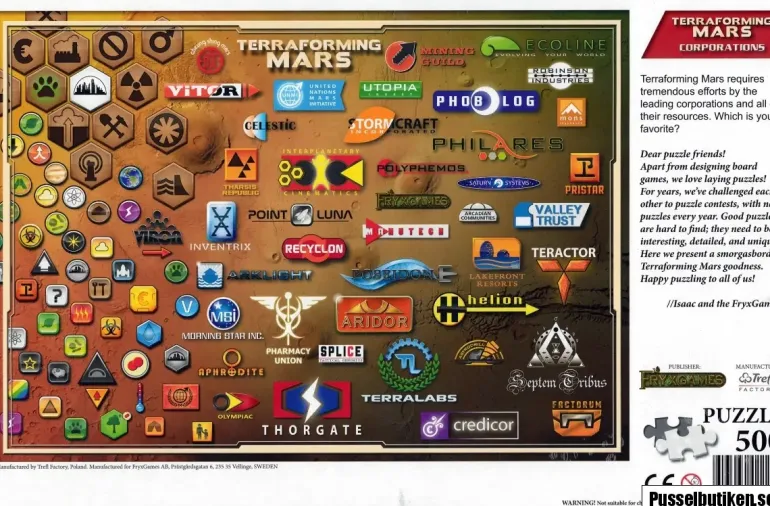 Trefl: FryxGames - Terraforming Mars, Corporations (500)