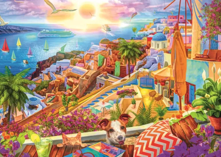 Trefl: Lars Stewart - Visit Santorini (1000)