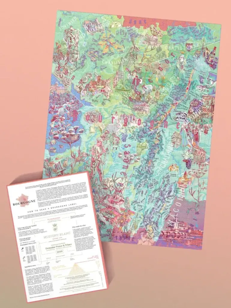 Water & Wines: Bourgogne - Wine Puzzle (1000)