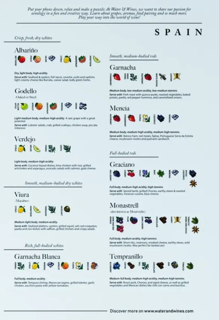 Water & Wines: Spain - Wine Puzzle (1000)
